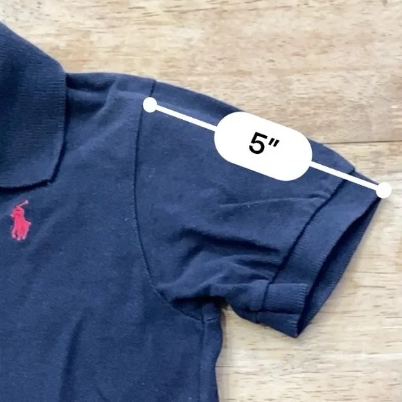 Vintage Polo by Ralph Lauren Boy’s 4T Navy Cotton Pique Knit Short Sleeve Polo - Picture 12 of 13